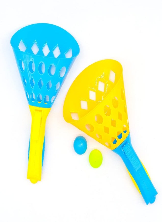 TECH LOGO ELECTRONICS Click and Catch - Catching Basket Indoor Outdoor Sport Game - Catch Launcher Basket Twin Ball Hand Basketball Set - Indoor Outdoor Sports Games for Children and Adults - Image 4